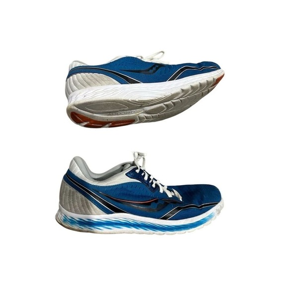 Saucony Kinvara 11 Blue Running Shoes Unisex Size 12.5 Athletic Sneakers - Picture 4 of 7